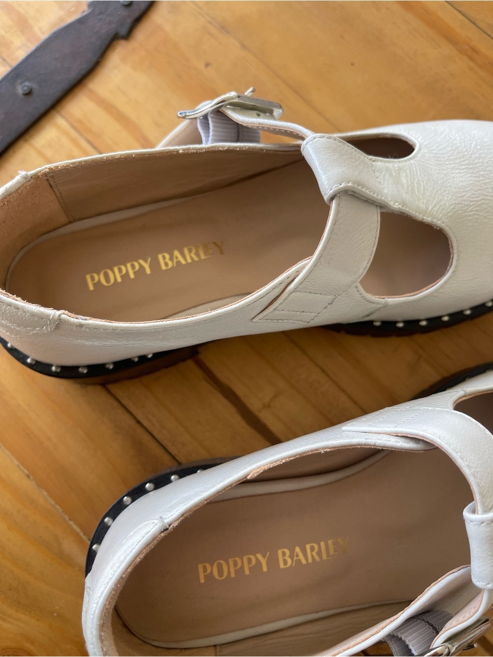 Poppy Barley The Academy Mary Jane Creamy Beige size 6 - Picture 3 of 11